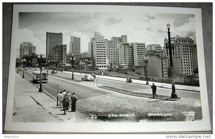 South America,Brasil,Sao Paulo,Town View,Panorama,Original Photo,postcard - São Paulo