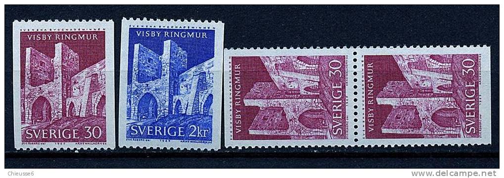 Suède ** N° 520/521 - 520a - Ruines De Visby - Unused Stamps