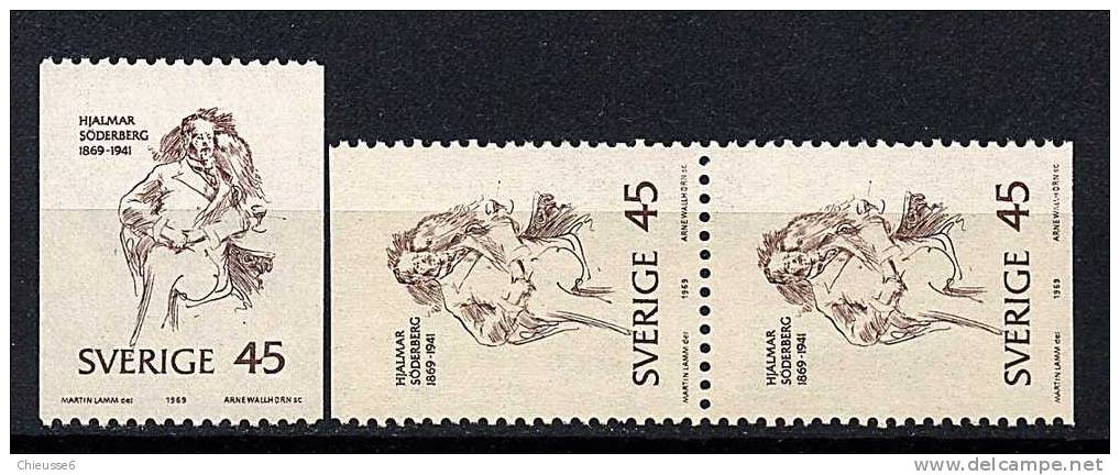 Suède ** N° 634 - 634ab  - Cent. De La Naissance D'H. Söderberg - Nuovi