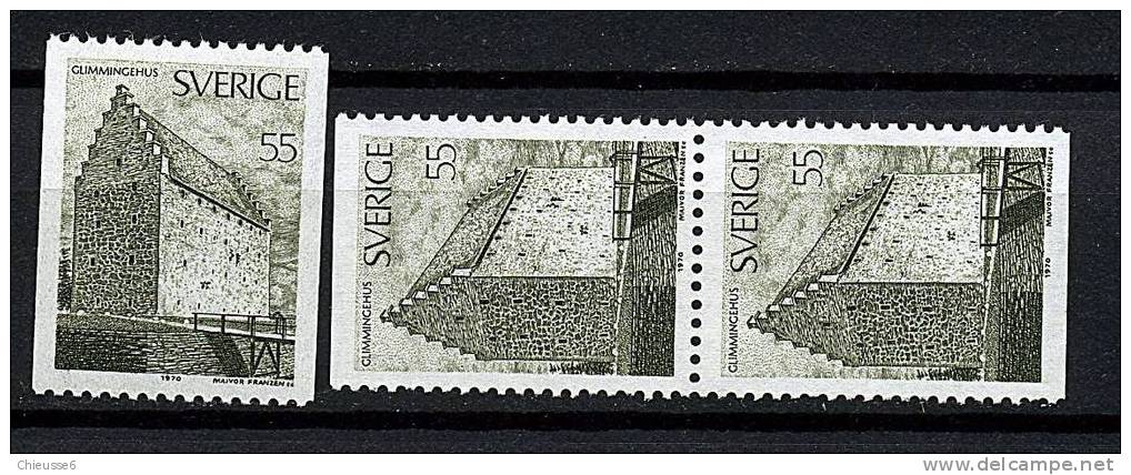 Suède ** N° 663 - 663ab - Château Fort De Glimmingehus - Ungebraucht