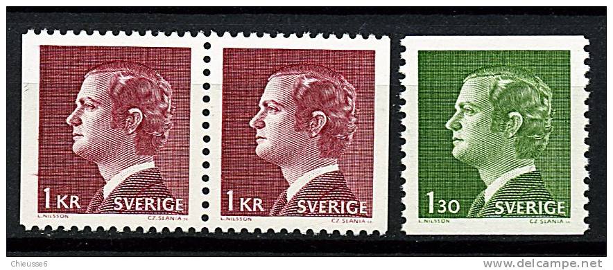 Suède ** N° 914a - 915  - Série Courante. Roi Charles XVI Gustave - Unused Stamps