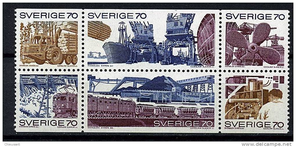Suède ** Bande Du Carnet C665 Sans Sa Couverture - Commerce Et Industrie - 1951-80