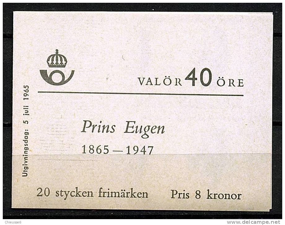 Suède ** Carnet N° C525a - Prince Eugen - 1951-80