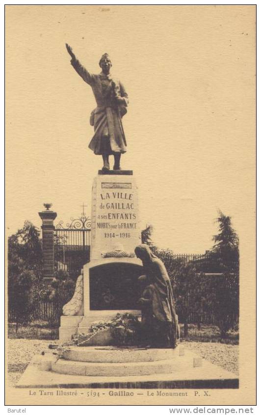 GAILLAC - Le Monument - Gaillac