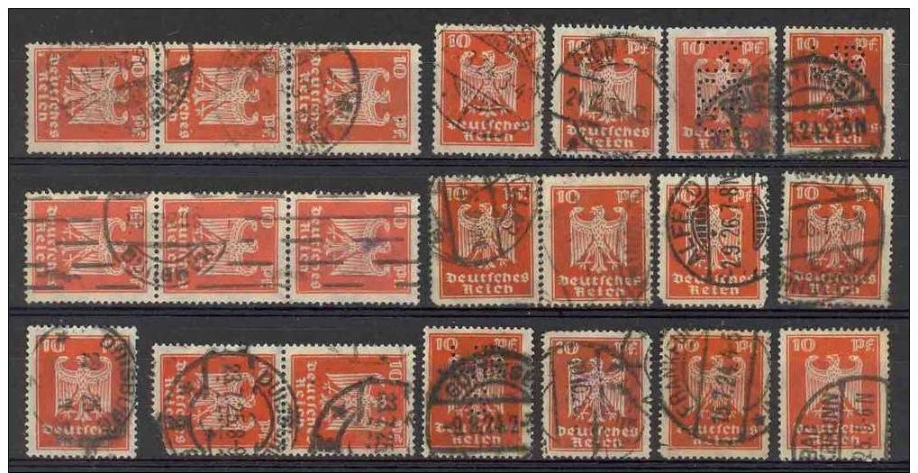 ALLEMAGNE  N° 350 (21x). - Gebraucht