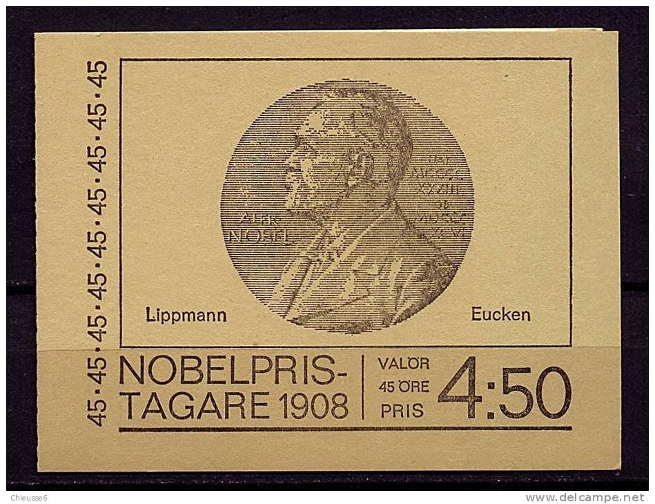 Suède ** Carnet N° C610a - Lauréats Prix Nobel 1908 - 1951-80