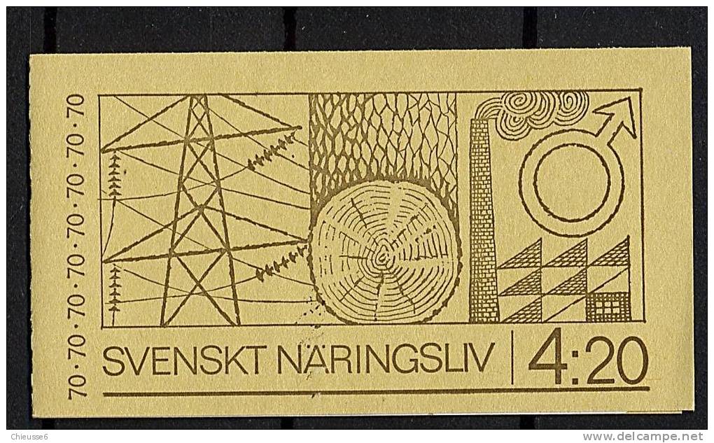 Suède ** Carnet N° C665 - Commerce Et Industrie - 1951-80