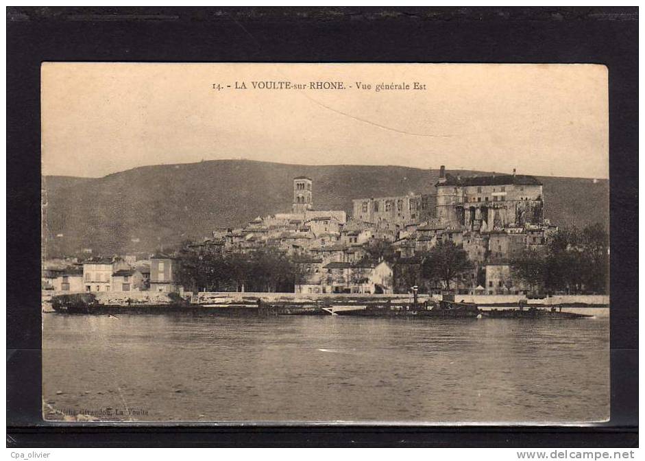 07 LA VOULTE SUR RHONE Vue Générale, Coté Est, Ed Giraudon 14, 1912 - La Voulte-sur-Rhône