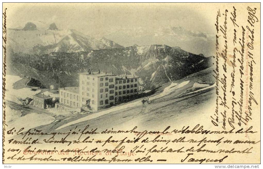 CPA(SUISSE)    Souvenir Des Rochers De NAYE - Roche