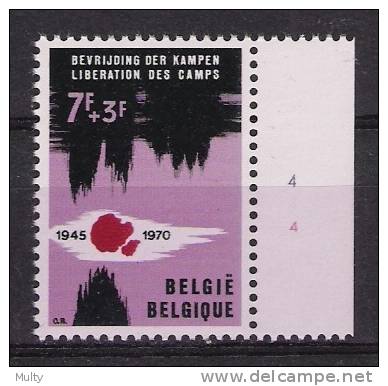 Belgie OCB 1540 (**) Met Plaatnummer 4. - 1961-1970