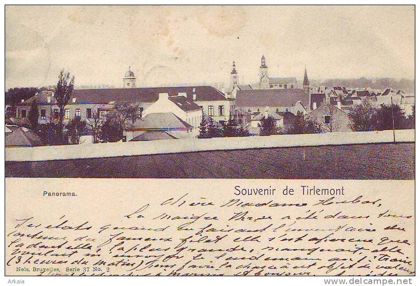TIRLEMONT = Souvenir De... - Panorama (Nels  Bxl  S.37  N° 2) 1903 - Tienen