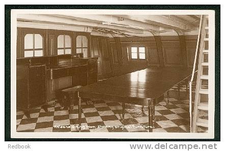 Real Photo Postcard Royal Navy HMS Victory Admiral Nelson´s Dining Room - Ref A57 - Guerra