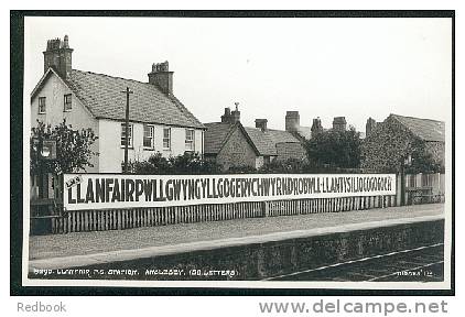 Judges Real Photo Postcard Houses At Llanfair P.G. Railway Station (58 Letters Long) Anglesey Wales - Ref A57 - Anglesey