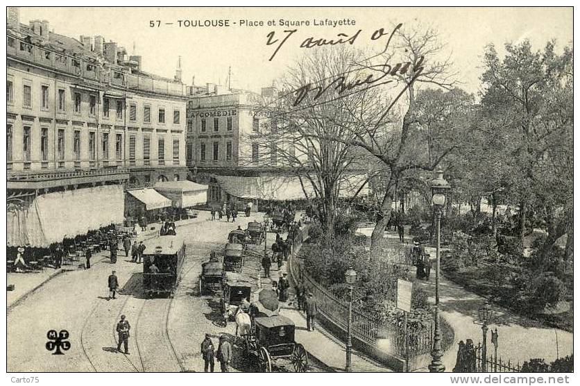 TOULOUSE 31 - Place Et Square Lafayette - Tramway - Automobile - Toulouse