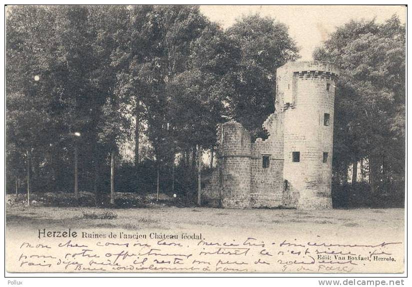 Pk  Kasteel   Ruines De L'ancien Château Féodal HERZELE - Herzele