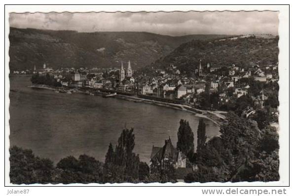 CPA   BOPPARD AM RHEIN     VUE AERIENNE - Boppard