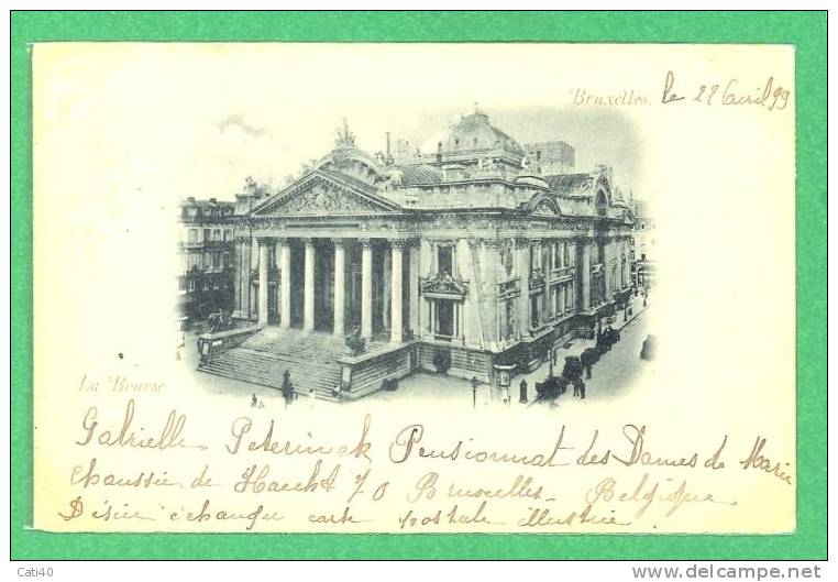 CARTOLINA-BRUXELLES-LA BOURSE - Altri & Non Classificati