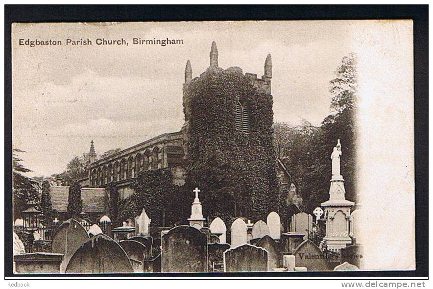 1904 Postcard Edgbaston Parish Church Birmingham Warwick Warwickshire - Ref A59 - Birmingham