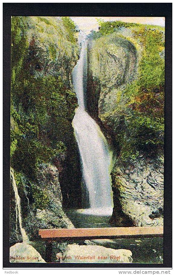 Early Postcard Dyserth Waterfall Near Rhyl Flint Flintshire Wales - Ref A60 - Flintshire