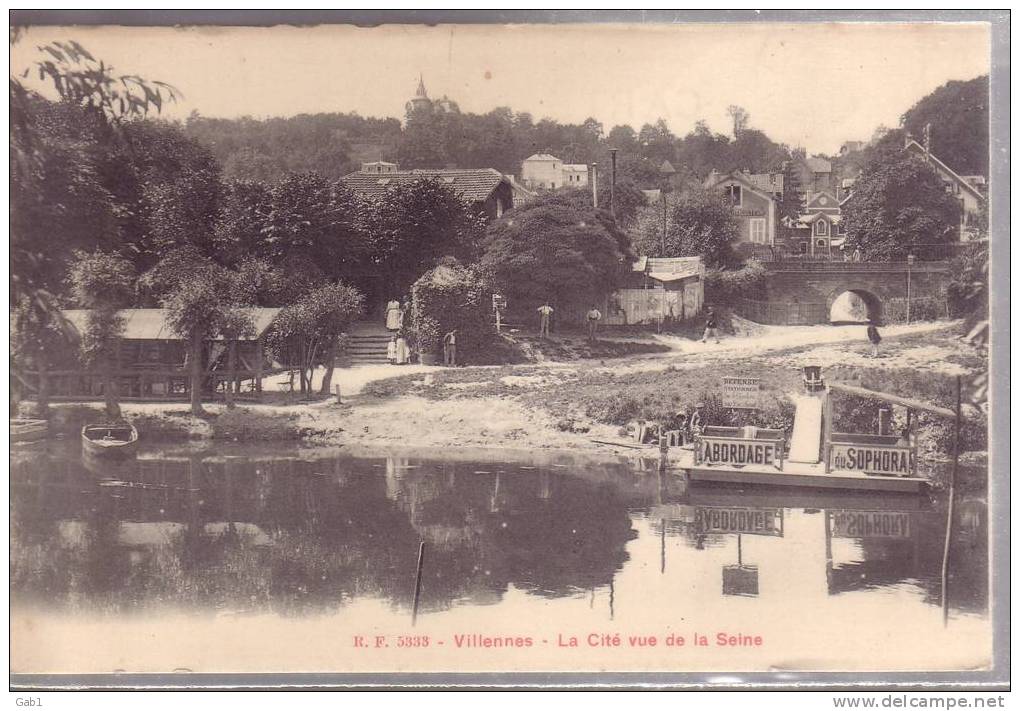 78 --- Villennes --- La Cite Vue De La Seine - Villennes-sur-Seine