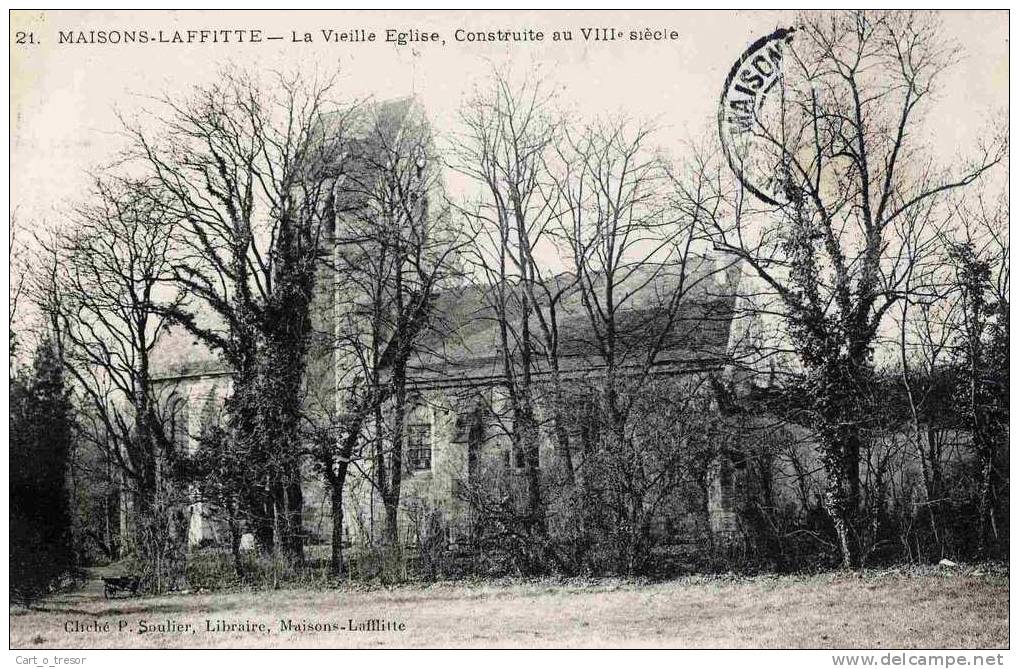 CPA 78 MAISONS-LAFFITTE LA VIEILLE EGLISE CONSTRUITE AU VIIIEME SIECLE TBE - Maisons-Laffitte