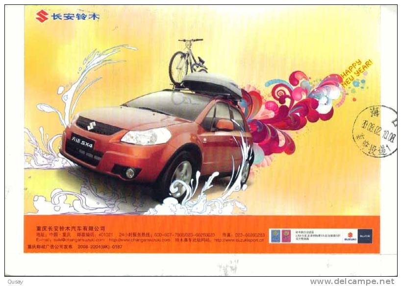 Cycling , Bike, Bicycle , Cycle, Vélo, Bicyclette, Voiture , Entier Postal Sur Carte,  Articles Postaux - Cycling