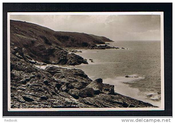 Real Photo Postcard Five Points Clodgy St Ives Cornwall  - Ref 65a - St.Ives