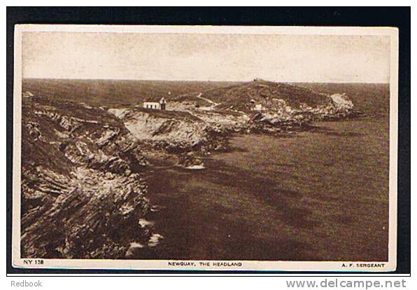 Early Postcard The Headland Newquay Cornwall  - Ref 65a - Newquay