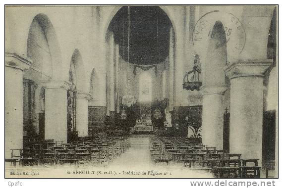 CPA ST ARNOULT - INTERIEUR DE L'EGLISE - St. Arnoult En Yvelines