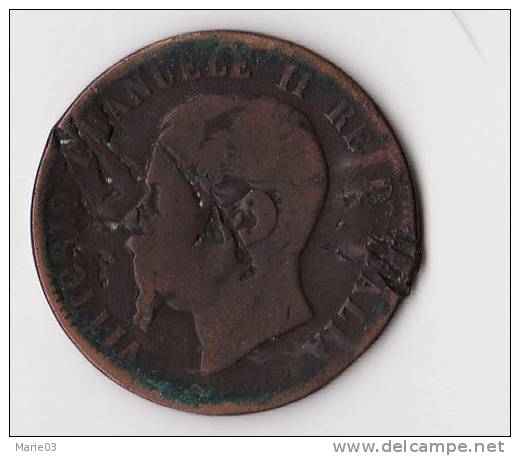 Italie - 10 Centimes - 1863 - 1861-1878 : Victor Emmanuel II.