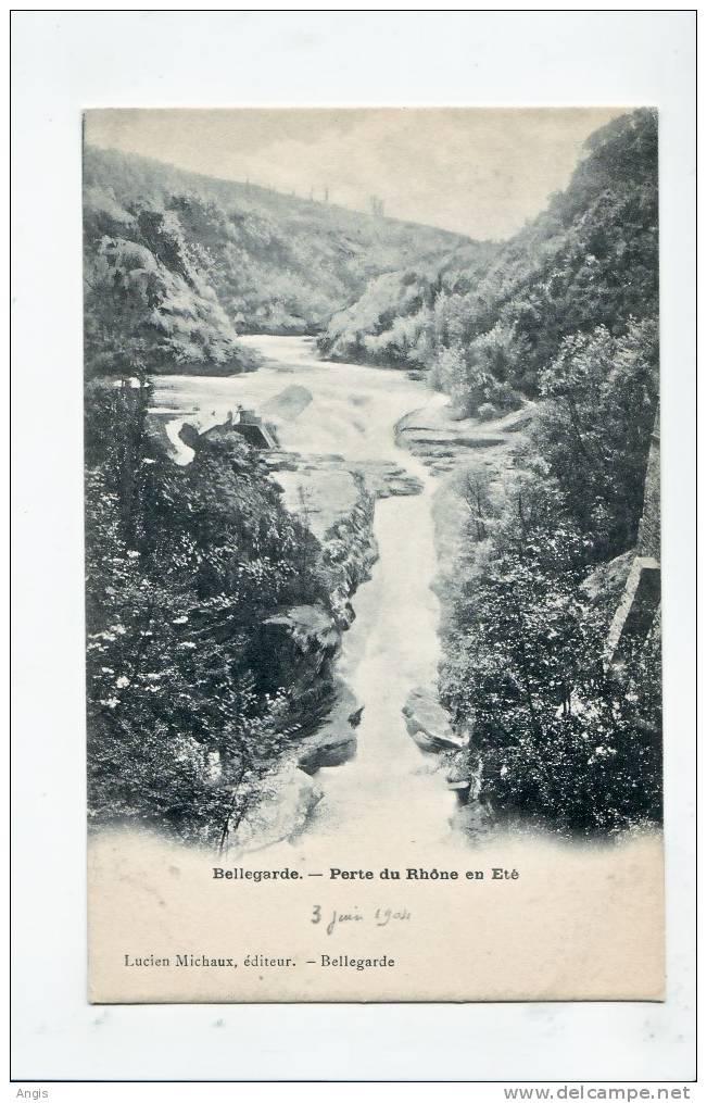 CPA---01------Bellegarde-  -- PERTE Du RHONE   (N 2)-----EN ETE - Bellegarde-sur-Valserine