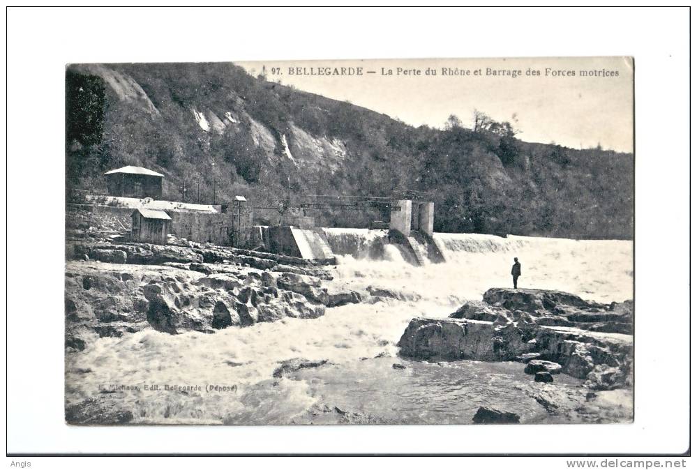 CPA---01------Bellegarde- -- PERTE Du RHONE   (N 7)-----BARRAGE Des FORCES MOTRICES - Bellegarde-sur-Valserine