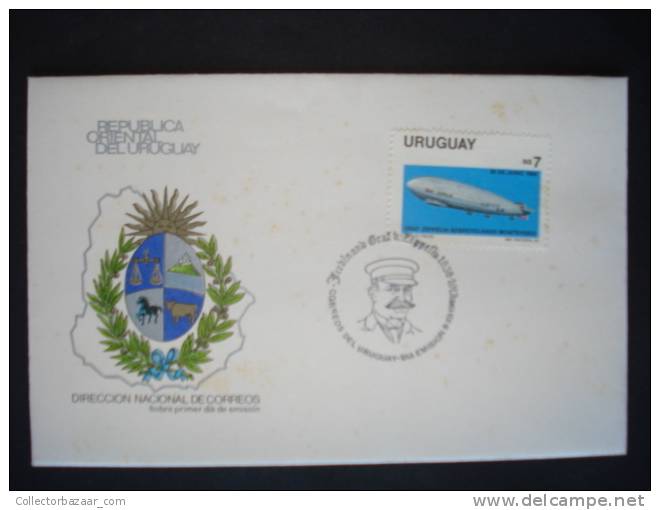 URUGUAY FDC COVER Topic Zeppelin - Zeppelins