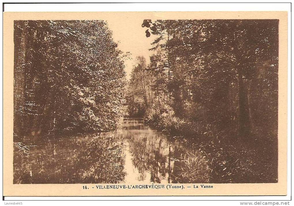 Dept 89 (Yonne) VILLENEUVE L ARCHEVECHE . N° 14 - LA VANNE . ANNEE 1938 - Villeneuve-l'Archevêque