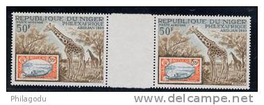 Niger 1969. Expo  Philexafrique,  Yv PA. 104 Interpanneaux - Niger (1960-...)
