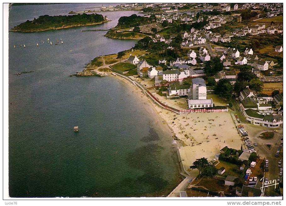 TREBOUL -  La Plage Des Sables Blancs, Au Lointain, L´Ile Tristan Et Le Port De DOUARNENEZ - N° 23 618 1 - Tréboul