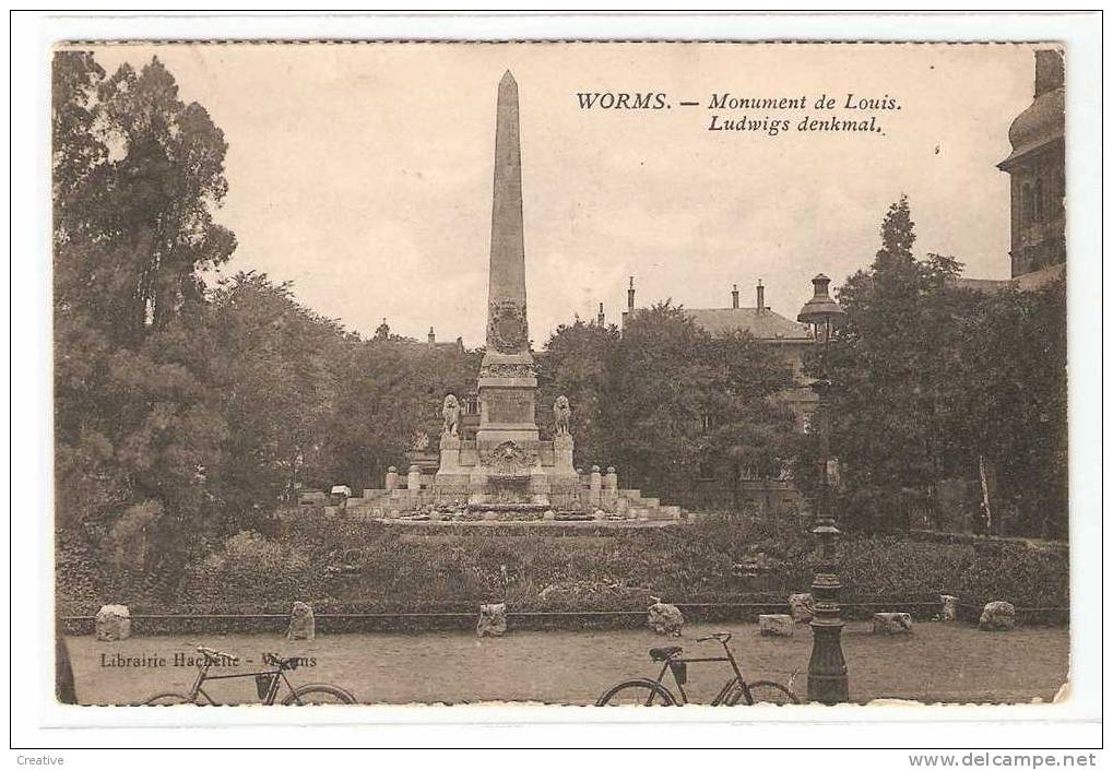 WORMS ,Ludwigs Denkmal - Worms