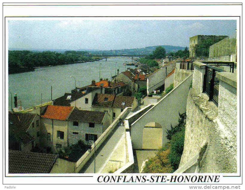 Carte Postale 78.  Conflans-Ste-Honorine Vieux Quartiers Trés Beau Plan - Conflans Saint Honorine