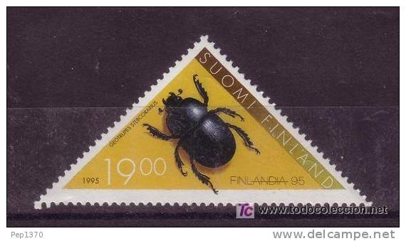 FINLANDIA 1995 FAUNA INSECTOS  CUCARACHA SCARABEE BEETLE - YVERT 1267** - Neufs