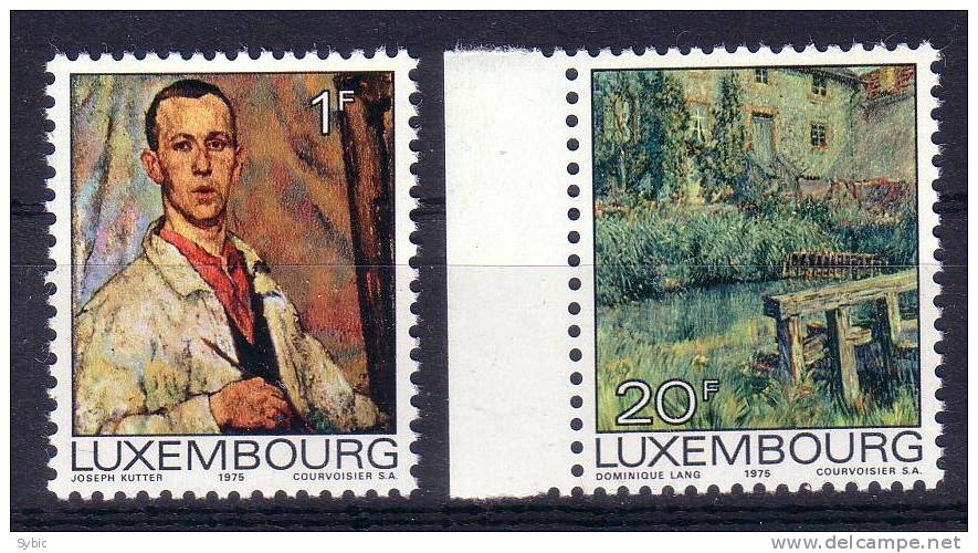 LUXEMBOURG - Yvert 854/855** - Série Culturelle - Unused Stamps