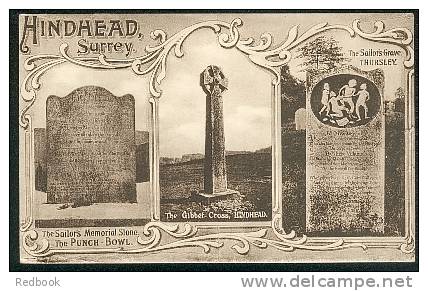 Early Postcard Sailors Memorial Stone The Punch-Bowl Hindhead Surrey  - Ref A68 - Surrey