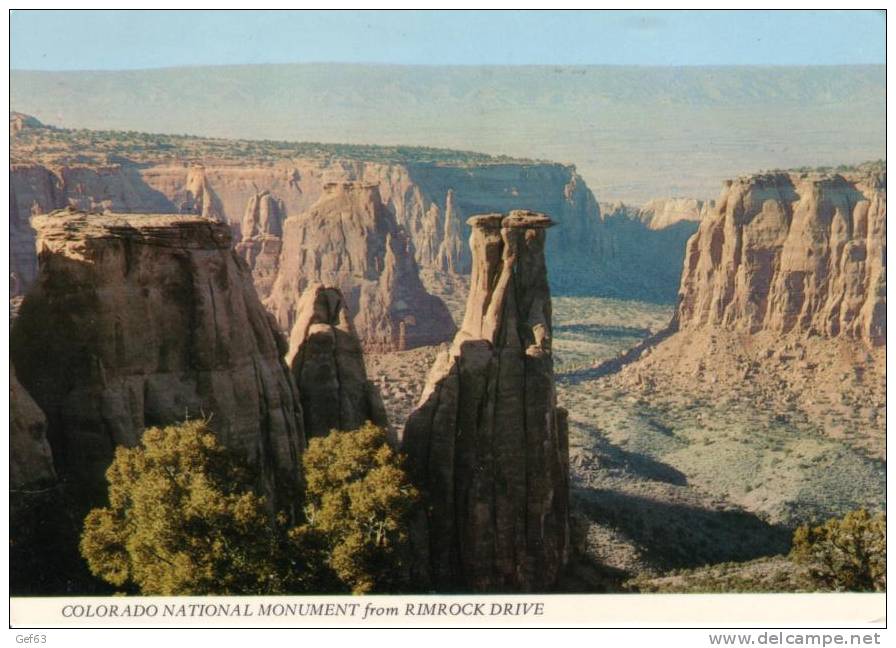 Colorado National Monument From Rimrock Drive (1977) - USA National Parks