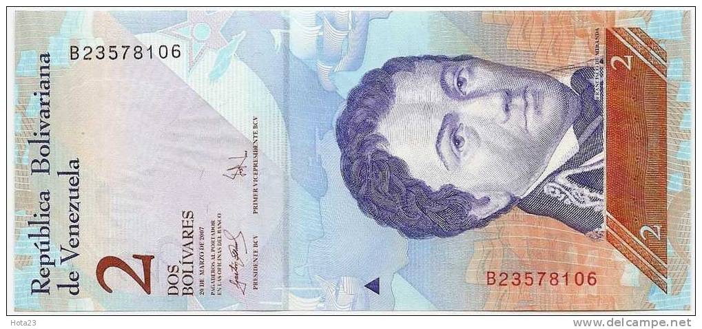 Venezuela 2 Bolivares 2007  UNC - Venezuela