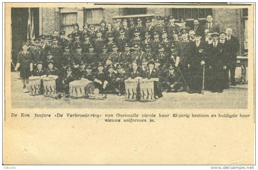 Oud Krantenbericht - 1960 - Oostmalle - Welgeslaagd Turnfeest - Kon. Fanfare "DE VERBROEDERING" Vierde 85 Jarig Bestaan - Other & Unclassified