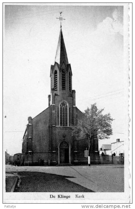 Carte Postale /postkaart : De Klinge Kerk - Sint-Gillis-Waas