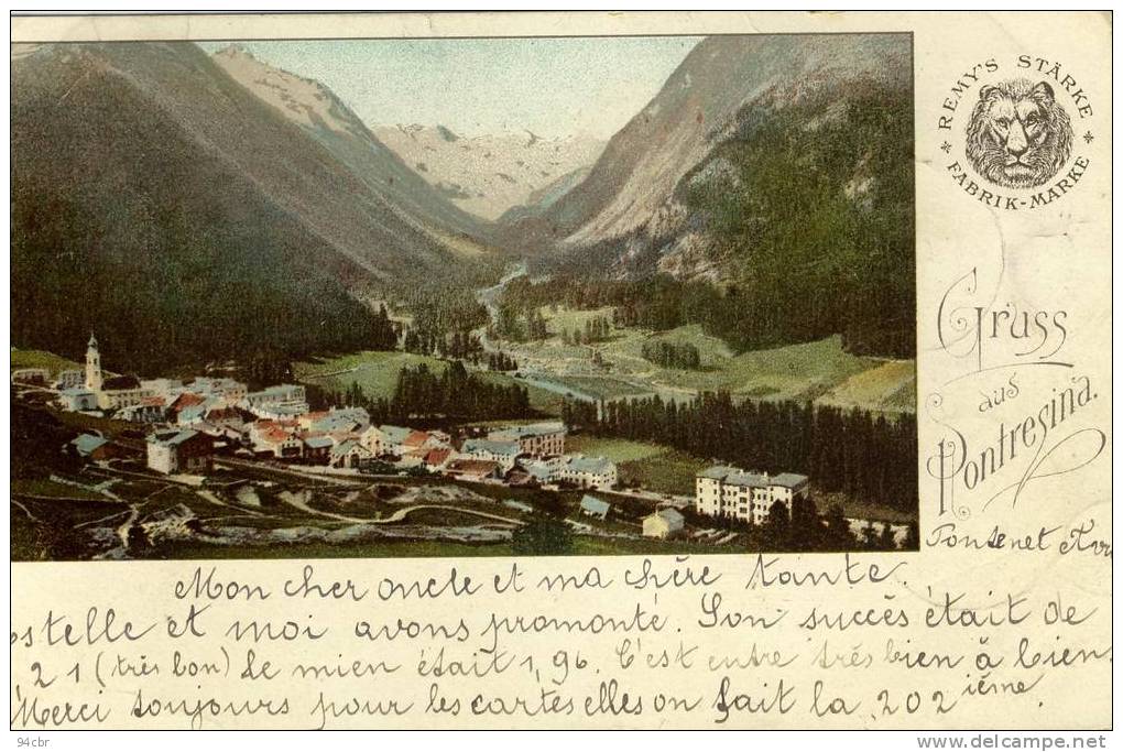 CPA (SUISSE)   Gruss Aus PONTRESINA - Pontresina