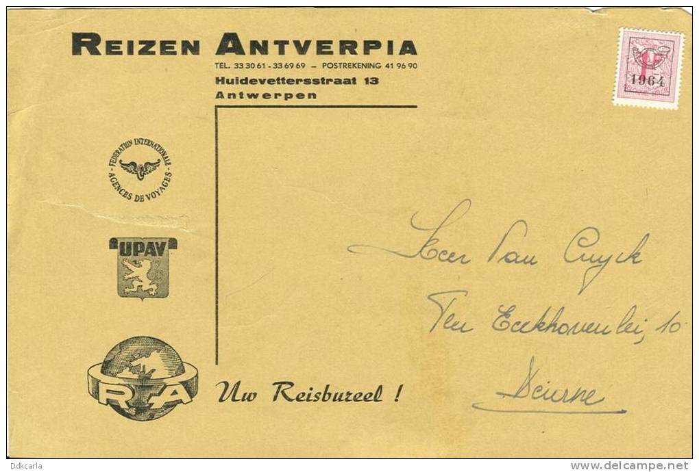 Antwerpen - Reizen ANTVERPIA - 1964 - Advertising