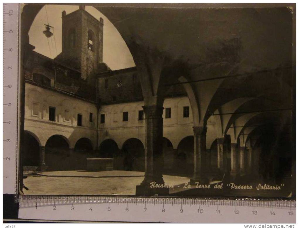 MACERATA  - RECANATI - LA TORRE DEL "PASSERO SOLITARIO" N. 1427 - Macerata