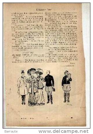 Feuillet De 1908 COMEDIE En 1 ACTE De SONOLET Illustré Par René VINCENT En 1907. - Autores Franceses