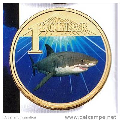 AUSTRALIA  1  DOLAR/DOLLAR  SC/UNC  2.007  WHITE SHARK/TIBURÓN BLANCO   DL-5726 - Sonstige & Ohne Zuordnung